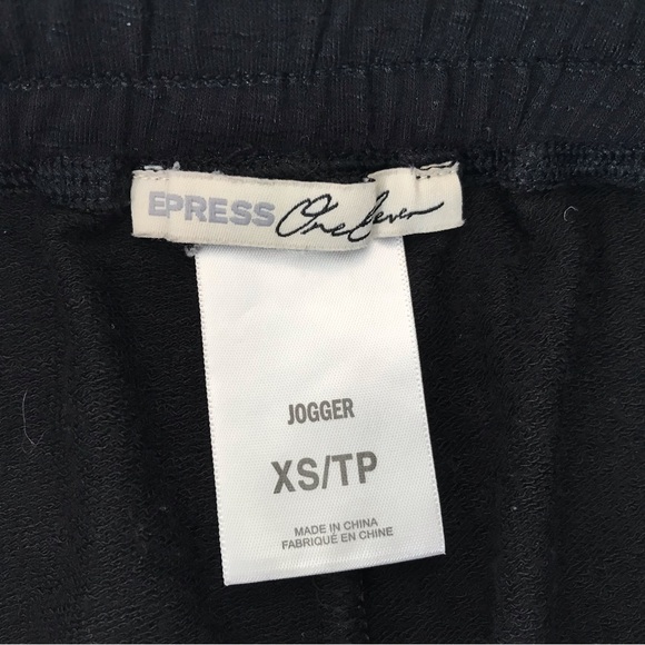 Express One Eleven Black Sweat Pants Joggers Athletic  Womens XS - Picture 9 of 13